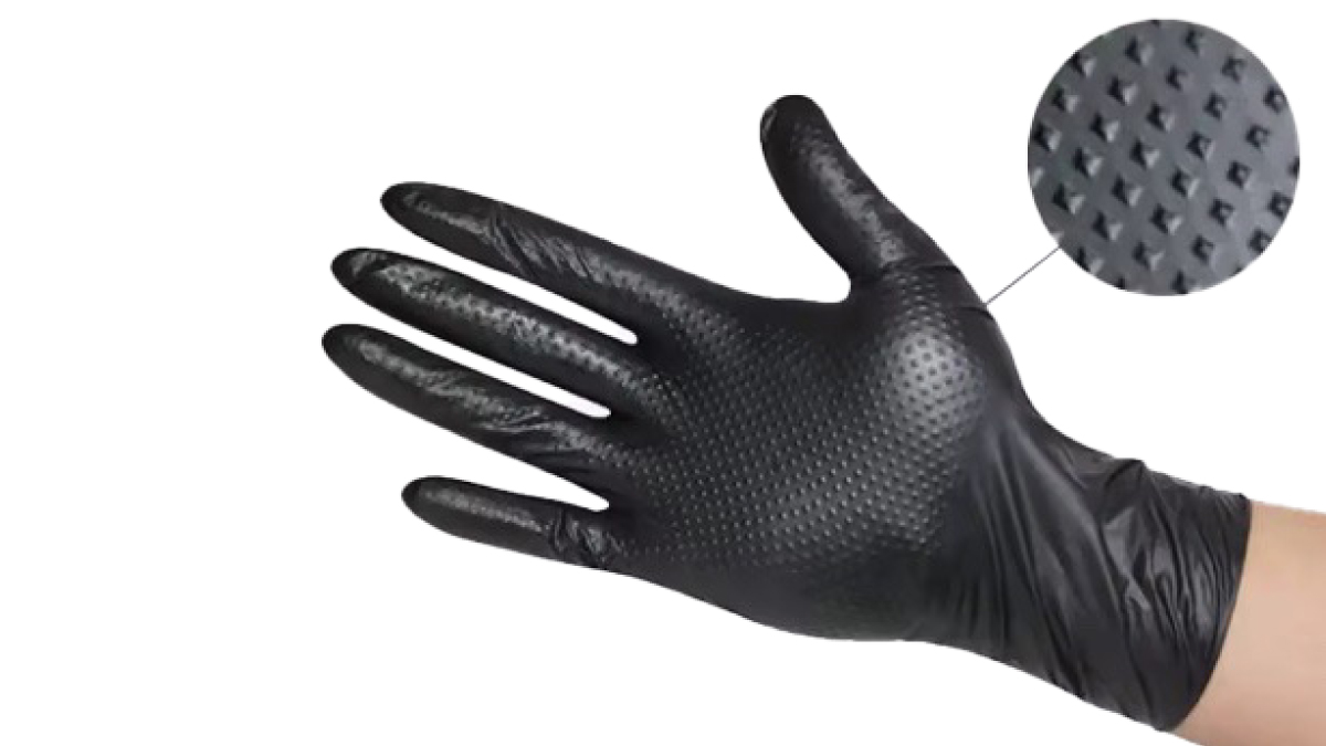  NITRILE GLOVE 塗装、オイル作業に最適 耐久性、グリップ性